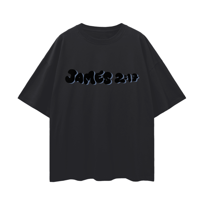 FAITH GRAPHIC Oversize Deep Drop Shoulder Tee - 190 GSM