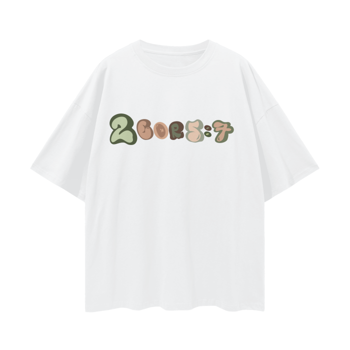 FAITH GRAPHIC Oversize Deep Drop Shoulder Tee - 190 GSM